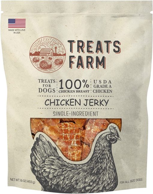 American Paws Treats - Jerky de Pollo de Granja para Perros Hecho en EE. UU. Todo Natural (2LB)