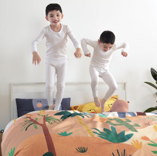 Juego de Ropa de Cama Savanna de Rookie Humans, Set de Funda Nordica y Funda de Almohada Tematica de la Sabana para Niños y Niñas (Twin) - Imagen 4
