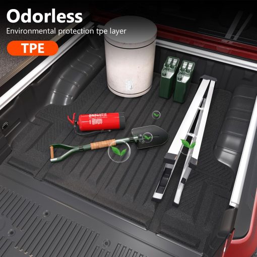 Tapete para cama de camioneta compatible con Nissan Frontier 2022-2024 de 5 pies - Tapete para carga - Reemplazo de forro para cama de camioneta - Accesorios para Nissan Frontier 2022 2023 2024 - Imagen 4