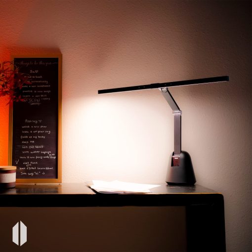 Luces de Piano ESCENA para Piano Vertical, 12W Profesional Led de Cuidado Ocular con Atenuacion Automatica, 3000K-6000K, Temporizador de 2H CRI 95, Luz de Soporte para Musica Regulable, Base Estable, Certificado ETL, Negro - Imagen 8