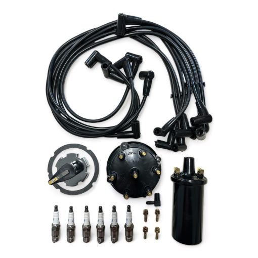 Kit de Distribuidor de Tapa y Rotor de Bujias con Cable de Encendido para Mercruiser Thunderbolt 4.3 L V6 con Bobina de Encendido
