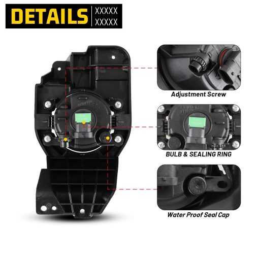Luces de niebla AUTOFREE compatibles con Ford Explorer 2011-2015, Kits de luces de niebla y spot de conduccion 1 par (Lente transparente) - Imagen 4