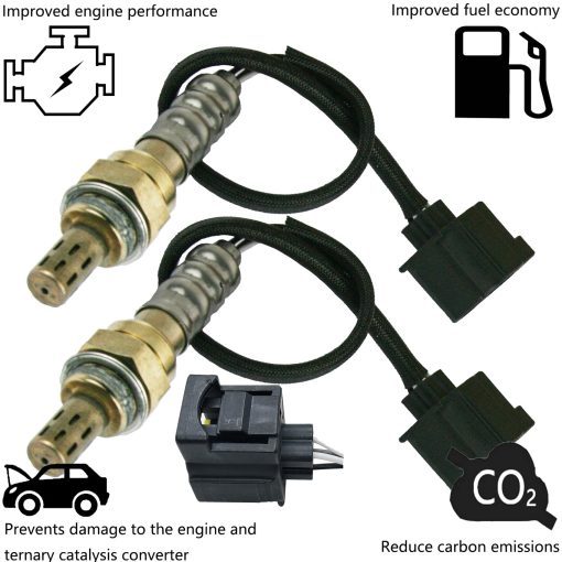 Reemplazo de 1 Par de Sensores de Oxigeno Delantero y Trasero para Dodge Avenger Challenger Charger Durango Journey Grand Caravan Sensor de O2 Superior e Inferior 2pcs 234-4545 - Imagen 4