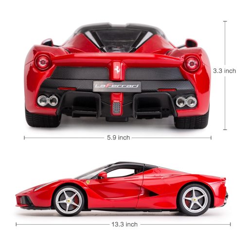 Carro RC RASTAR | Modelo de Coche de Juguete a Control Remoto de Escala 1/14 Ferrari LaFerrari para Ninos, Rojo - Imagen 4