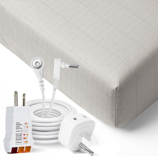 Sabana de Tierra Organica Ajustada GroundLuxe para Cama Tamano Twin XL