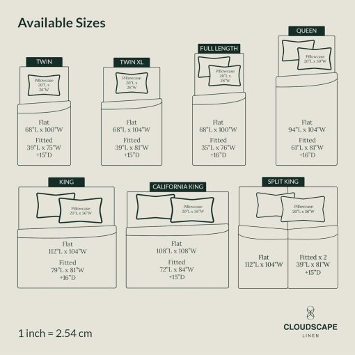 Juego de sabanas para cama ajustable Split King de CLOUDSCAPE LINEN 100% algodon egipcio - 5 piezas | Juego de sabanas Split King de algodon egipcio de 1000 hilos | Bolsillos profundos de hasta 18" - Denim Oscuro - Imagen 6