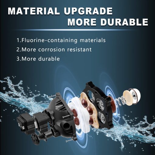 Bomba de Agua para RV 12V 4 GPM, 55 PSI, 10 Amperios, Bomba de Diafragma de Demanda Automatica 4048-153-E75, Compatible con RV Caravana, Marino y Yate - Imagen 4