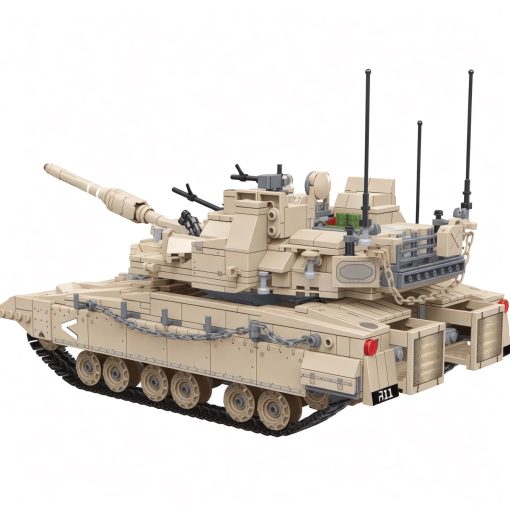 Set de Bloques de Construccion del Tanque de Batalla Principal Merkava MK 4M del General Jim's Israeli - 1,540 Piezas - Detallado Modelo Mediantano Compatible con Grandes Marcas - Imagen 2
