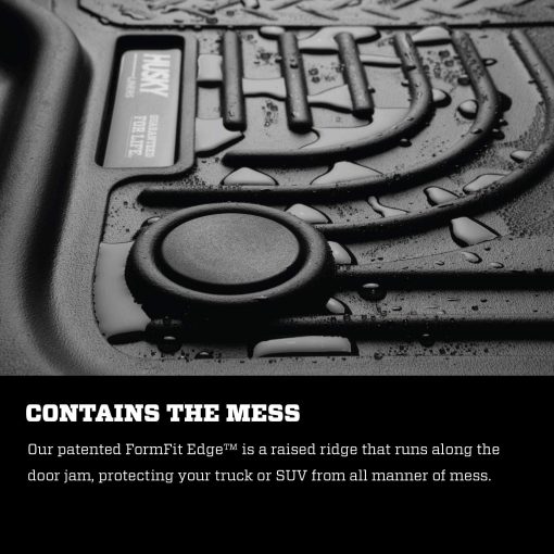 Tapetes para piso de Husky Liners Weatherbeater | Compatible con Toyota Highlander 2020 - 2024 | Delanteros y Traseros de 2 piezas, Color Negro - 95791 - Imagen 8