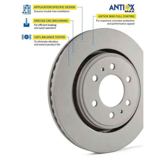 Goodyear Brakes 212792GY | Disco de Freno Trasero Recubierto de Antiox para Camionetas y SUV, compatible con Lexus GX470 09-03; Toyota 4Runner 09-03, FJ Cruiser 09-07, Sequoia 07-01 - Imagen 2
