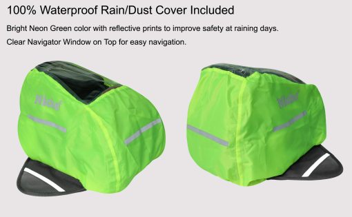 Bolso de deposito magnetico fuerte Niche, expandible e impermeable para motocicleta Yamaha, Kawasaki, Suzuki, Harley, etc. (NMO-2216) - Imagen 6