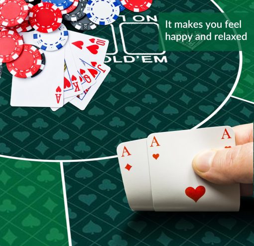 Tapete de Poker redondo nuveti de 24/31/47/55 pulgadas para Texas Holdem | Tapete de Mesa de Poker Portatil con Diseno Art Deco para 8 Jugadores para Jugar Cartas, Juegos de Poker, Blackjack, Casino - Imagen 5