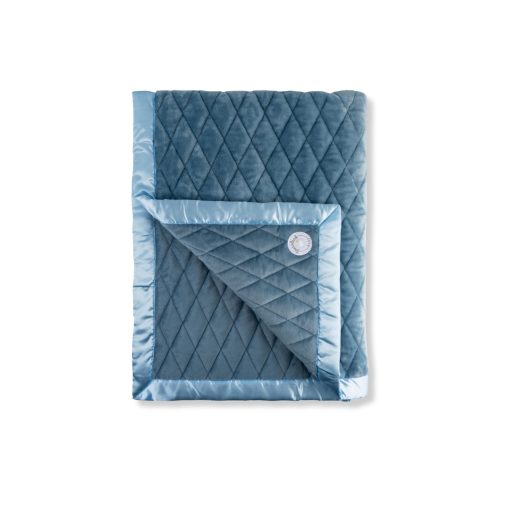 Manta Ponderada DREAMLAND BABY de 4 lb para Niños. Telas Dobles Transpirables con un Lado de Felpa Refrescante y Microfelpa Acogedora en Reverso. Para Edades 3+ y/o 30+ lbs (Azul Oceano)