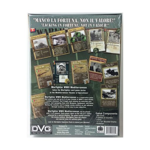 DVG Warfighter WWII: Juego de Cartas de Combate del Mediterraneo - Imagen 2