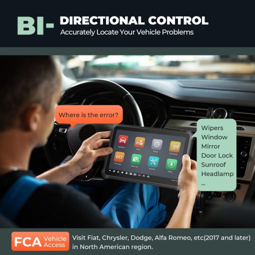 Escaner de diagnostico OTOFIX D1 Max, [2 anos de actualizacion gratuita] Herramienta de escaneo bidireccional Ver. 2024, 40+ funciones de servicio, Codificacion de ECU, Diagnostico de sistema completo, FCA SGW - Imagen 5