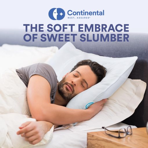 Almohada de cama de plumas de ganso Continental Bedding 550, tamano estandar (Paquete de 2), Blanco 2 unidades - Imagen 7