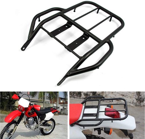 COPART Soporte de Equipaje Trasero para Motocicleta Honda XR250 XR400 1996-2004, Negro