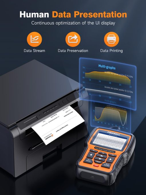 FOXWELL NT510 Elite para GM Escaner de Diagnostico OBD2 Lector de Codigos de Todo el Sistema Herramienta de Escaneo con Pruebas Activas Bidireccionales Reset de Todo Servicio Aceite EPB TPMS SAS TPS Registro de Bateria Reaprendizaje del CigÃ¼eñal - Imagen 8