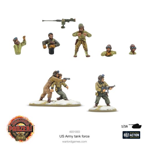 Warlord Games Achtung Panzer! US Army Tank Force 1:56 Kit de modelo de plastico para wargaming de mesa militar - Imagen 6