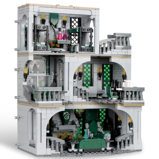 Juego de construccion del Salon Comun y Dormitorio de Vziimo, Kit de modelo de la Casa Slthrin de la pelicula, Idea de regalo coleccionable para ninos y adultos 12+ (1388 piezas)