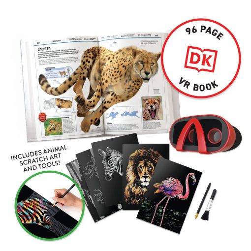 Abacus Brands Virtual Reality Animals! Gift Box - Libro ilustrado interactivo de realidad virtual y set de actividades de aprendizaje STEM - para edades de 8 anos en adelante - Imagen 2