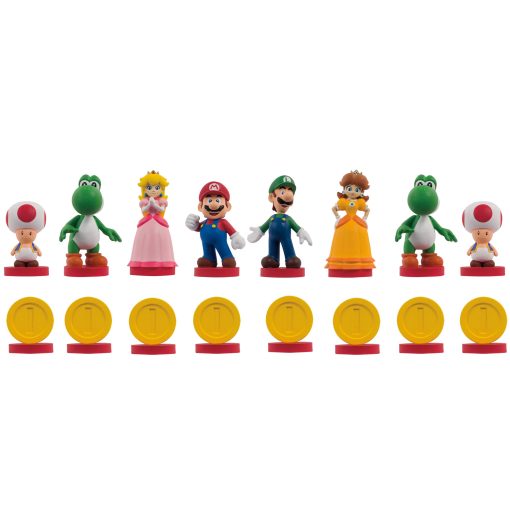 Juego de ajedrez de Super Mario | 32 piezas de ajedrez esculpidas personalizadas incluyendo personajes iconicos - Mario, Luigi, Peach, Toad, Bowser | Juego de ajedrez tematico de Super Mario - Imagen 6
