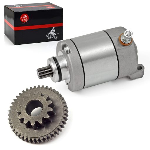 Motor de arranque 10T y reduccion de engranajes de arranque compatible con HONDA TRX450ER 450ER 2006-2014 ATV TRX 450ER 31200-HP1-601 28150-HP1-600 - Imagen 3