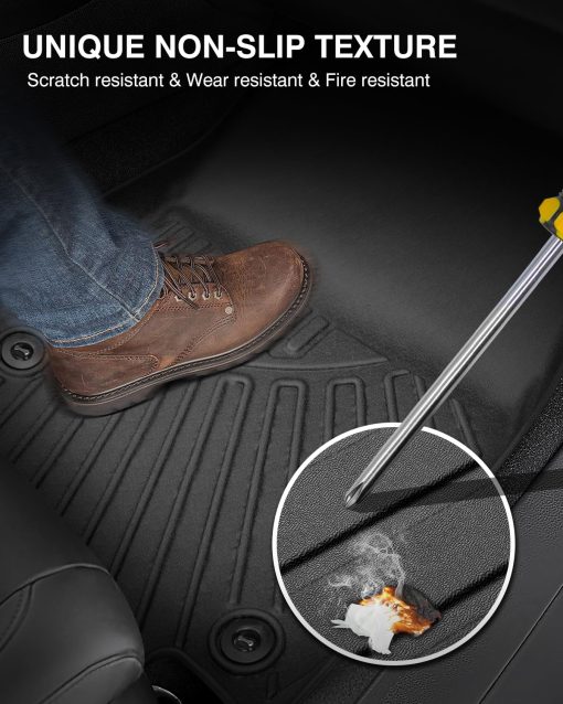 Tapetes para Pisos Compatible con Nissan Frontier 2022 2023 2024 Juego de Alfombrillas a Medida Accesorios Protectores de Pisos de Todos los Modelos TPE 3D Juegos de Alfombrillas para Automoviles para Todo Clima - Imagen 6