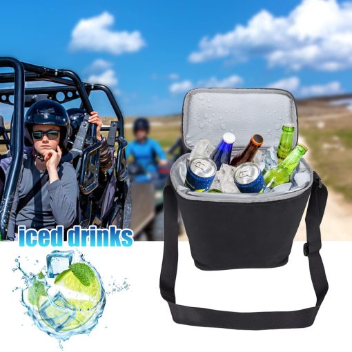 Defender Center Underseat Storage Bin+Portable Ice Chest Cooler, Compatible with Can Am Defender/Defender Max 2016-2022 Replace OEM #715003446 - Imagen 7