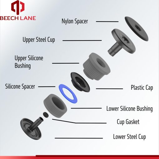 Kit de Montaje de Cuerpo de Silicona Beech Lane para Ford F-250 / F-350 Crew Cab 2008-2016, Monturas de Silicona de Primera Calidad Mejoran la Marcha Irregular, Componentes Duraderos superan a su Camioneta (Crew Cab) - Imagen 5