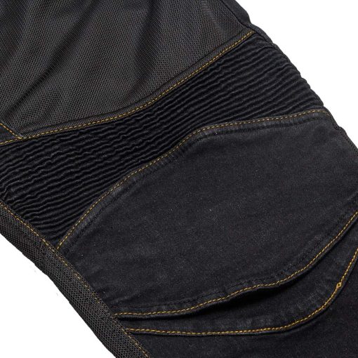 2019 Pantalones de moto para hombre con proteccion de rodilla y cadera y certificacion europea (Negro, L=32) - Imagen 5