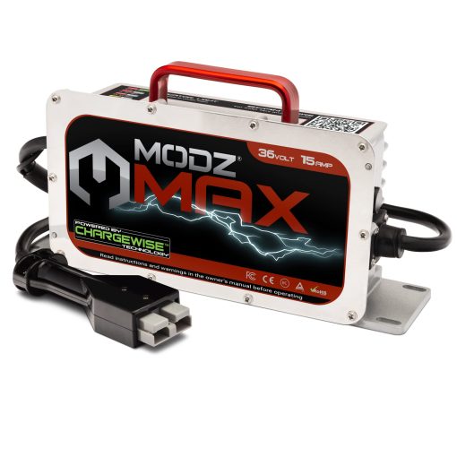 Cargador de bateria MODZ Max36 15 AMP para carritos de golf EZGO Marathon de 36 voltios