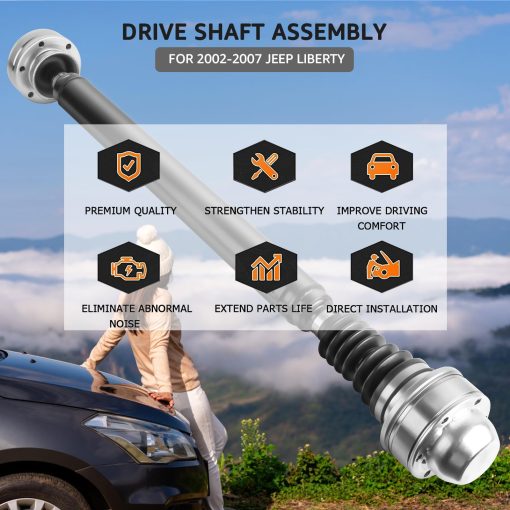 Ensamblaje de Eje de Transmision Delantero Nifeida 52111597aa 938-123 Compatible con Jeep Liberty V6 3.7L 2002-2007 Transmision Manual 4WD Sport Renegade Eje Propulsor Soldado de 19" - Imagen 7