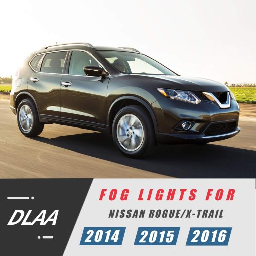 Luces antiniebla DLAA para NISSAN ROGUE / X-TRAIL 2014 2015 2016 Ensamblaje de lamparas antiniebla Lente clara Estilo OE H11-12V55W - Imagen 7