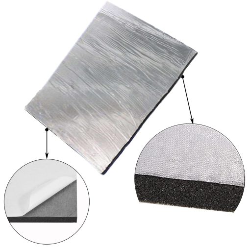 Forro para Capo Zijmat Aislante Acustico Termico 32" x 55" x .62" de Espesor Autoadhesivo Espuma aislante de Aluminio - Cara de Papel de Aluminio - Imagen 8