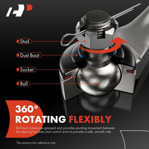 Juego de 4 - Brazos de Control Delanteros y Traseros Superiores, con Junta de Bola y Bujes, Compatible con Audi - 2008-2016 - A4 (Quattro) Q5 A5 (Quattro) S4 S5 SQ5 RS5, Sustituye # K620999, K621000 - Imagen 3