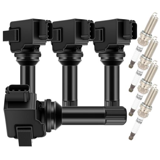 ECCPP UF664 4 bobinas de encendido con 4 bujias de iridio para Subaru Forester 2.5L H4 UF664 22433-AA630 FK0400 - Imagen 9