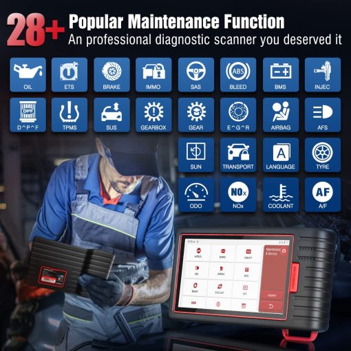 Thinkcar Escaner OBD2 Inalambrico, Thinkscan Max2 Actualizacion Gratuita de por Vida Herramienta de Diagnostico con Protocolo CAN-FD, Diagnostico de Todos los Sistemas y 28+ Reinicios, Sangrado de Inmovilizador/ABS/Aprendizaje del Cigüenal - Imagen 3