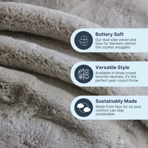 Manta Nuzzie SnuggleLuxe - Earl Grey (50"x60") - Imagen 3