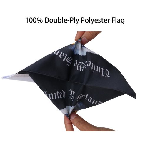 MASION 2 Pcs Motorcycle Flag Black Flagpole Mounts United We Stand - Land of The Free Because of Brave Flags for Harley Yamaha Goldwing 1/2 Motorcycle Luggage Rack 6 x 10 Inch Flag - Imagen 5