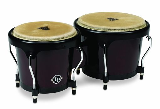 Bongos LP LPA601 Aspire Oak con Hardware Negro en Madera Oscura