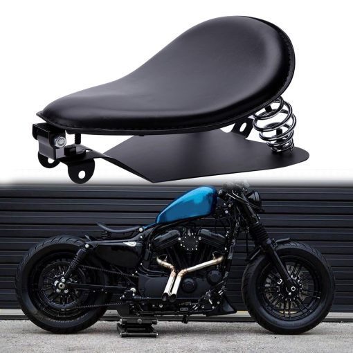 Kit de Soporte de Montaje de Placa Base Custom Negro para Asiento Solo de Motocicleta con Resorte para Sportster XL1200 883 48 Dyna Softail Fatboy Custom