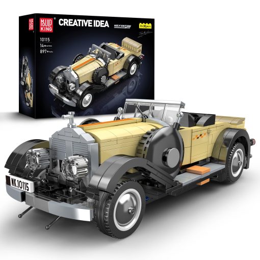 Mould King 10115 Kits de Construccion de Autos Clasicos, Modelo de Auto Vintage, Set de Bloques de Construccion, Regalo para Ninos de 8+ / Coleccionistas Adultos (897+ Piezas, Version Estatica)