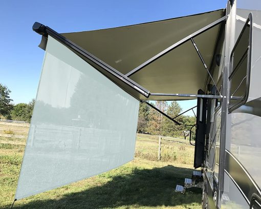 Tentproinc RV Awning Sun Shade Screen 8' X 11' 3'' Malla Gris para Toldo de Remolque de Camper Bloqueador de UV Kit Completo - Garantia de 3 Anos - Imagen 2