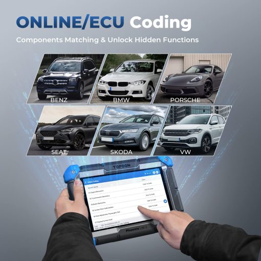 TOPDON Phoenix Lite 2, Escaner de Diagnostico Automotriz Inalambrico, Codificacion de ECU, Actualizacion Gratuita de 2 Anos, Hasta 34 Servicios de Reinicio, Escaneo Completo de Sistemas, AutoAuth para FCA SGW - Imagen 2
