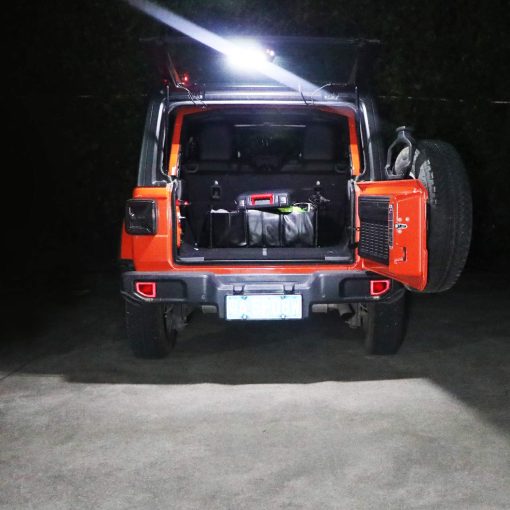 Luz de Tronco LED COWONE para Levante de Vidrio Trasero Compatible con Jeep Wrangler JL JLU 2018-2021 Luz de Carga LED con Luz de Advertencia Blanca/ambar para Camping Pesca Actividades al Aire Libre - Imagen 5