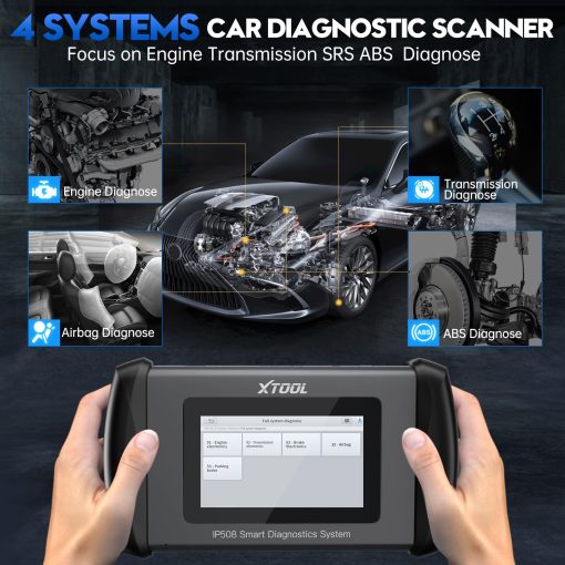 Escaner de Codigos para Autos y Camiones, XTOOL InPlus IP508 Herramienta de Diagnostico de Motor ABS SRS Transmision con Reinicio de Aceite, EPB, SAS, BMS, Acelerador, Escaner de Codigos de Error del Motor, Android 10.0, Actualizacion Gratis - Imagen 4