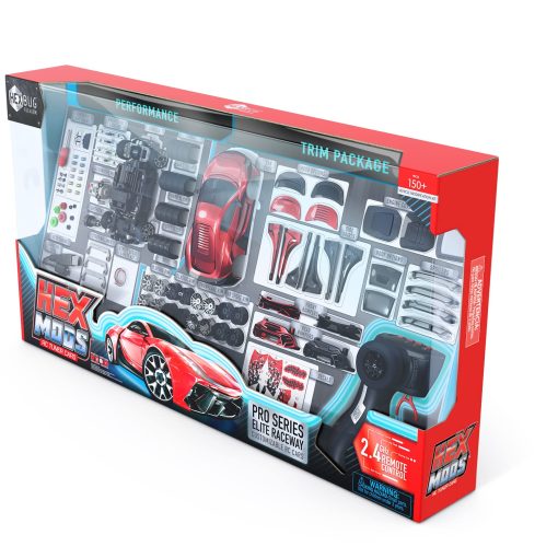 HEXBUG HEXMODS Pro Series Elite Raceway, Coche RC Recargable, Modelo a Escala Construible para Ninos y Adultos, Controlador 2.4 Ghz y Pista Incluidos, Edades 14 y Mas - Imagen 3