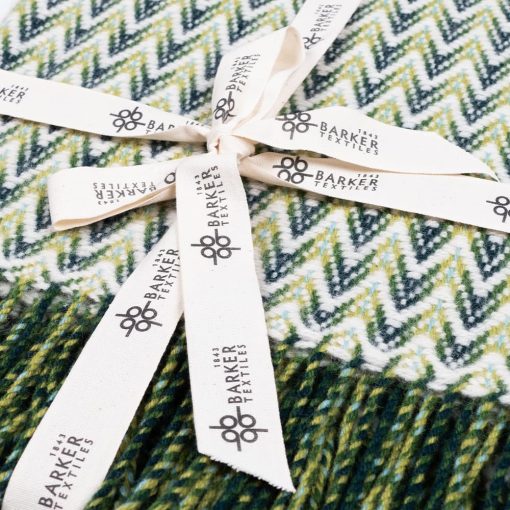 Manta de Interior Barker Textiles Shady Wave | 100% Lana de Nueva Zelanda 75x51 (Gris) - Imagen 9