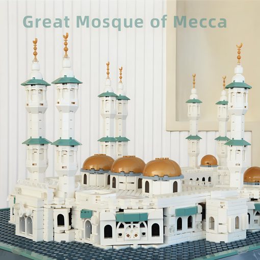 Set de bloques de construccion de la Gran Mezquita de La Meca Modelo Arquitectonico Islamico Juguetes Regalos Musulmanes Eid para Niños Adultos 2291 Piezas - Imagen 5